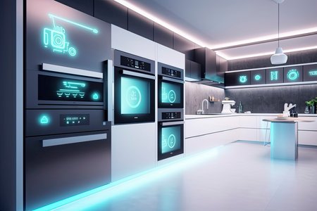 203653765-kitchen-with-smart-appliances-with-a-display-screen-and-a-smart-oven-with-voice-controlled-settings